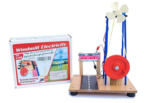 Buy StepsToDo Windmill Electricity Kit. Electricity from Flowing Air ...