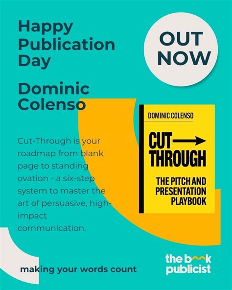 We’re delighted to be working with Dominic Colenso to promote his new ...