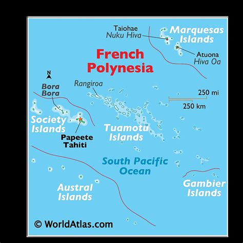 Polynesia Map Image Of Geographic Map Of The Islands Of The Pacific