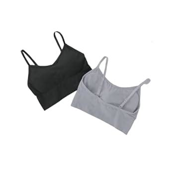 SANGANI, Women Cotton Padded Wire Free Longline Sports Bra Cami Tank ...