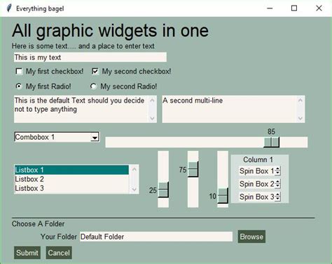 PySimpleGUI Tutorial 的图像结果