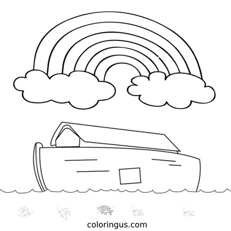 Rainbow Coloring Page Printable