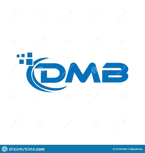 DMB Letter Logo Design on White Background. DMB Creative Initials ...