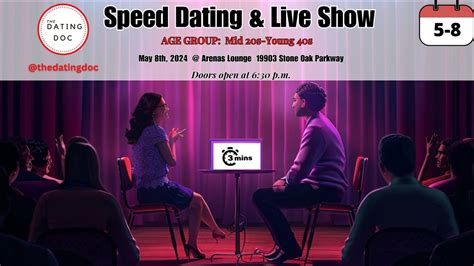 San Antonio Speed Dating & Live Show (Ages: Mid 20s- Young 40s), Arenas ...