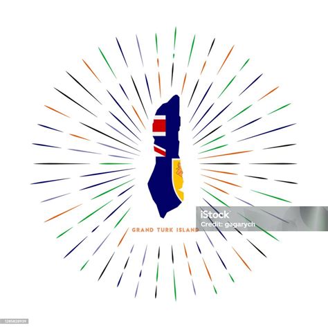 Vetores de Crachá De Explosão Solar Da Ilha Grand Turk e mais imagens ...
