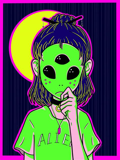 Cartoon Alien Wallpapers - Wallpaper Cave