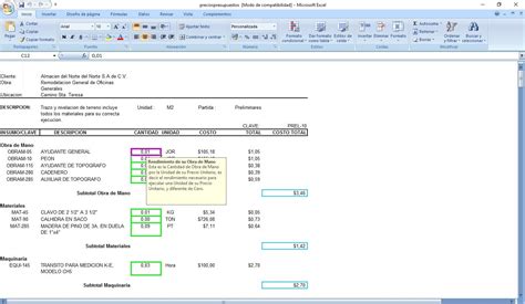 Descargar Matrices de Precios Unitarios y Presupuestos 3.0 para PC Gratis