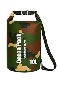 Keetoz Ocean Pack Waterproof Dry Bag 10L for Kayaking, Hiking, Camping ...