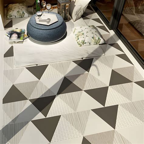 Low Gloss Vinyl Flooring Peel and Stick PVC Vinyl Flooring with Square ...