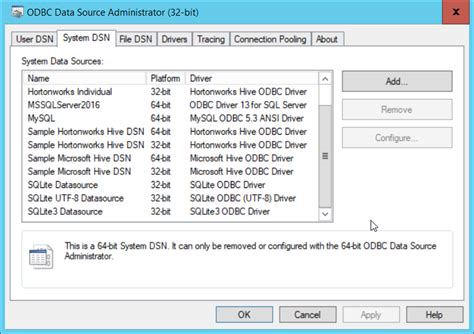 SQL Open Datasource Name 的图像结果