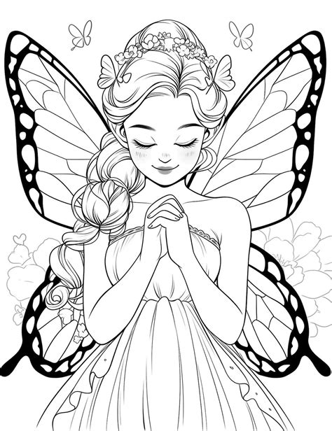 50 Fascinating Fairy Coloring Pages [Free Printable] - Our Mindful Life