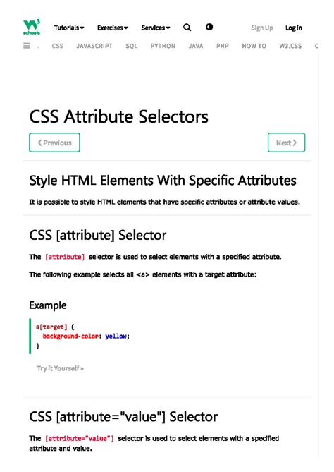 CSS Attribute Selector Tutorial: Styling HTML Elements - Studocu