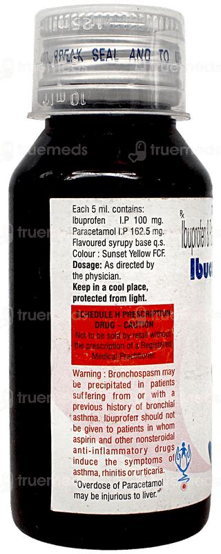 Ibucon Plus Syrup 70 Ml - Uses, Side Effects, Dosage, Price | Truemeds