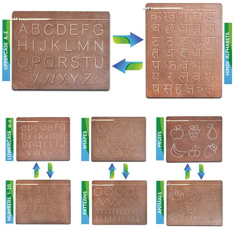 Buy CRYA Educational Tracing Wooden Board for Kids | Handwriting ...