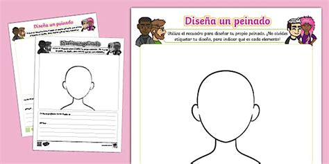 Guía de trabajo: Diseña un peinado (teacher made) - Twinkl