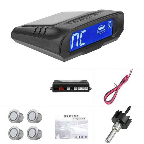 Buy Baceyong 12V Solar Wireless Reversing Radar Detector Front Rear ...