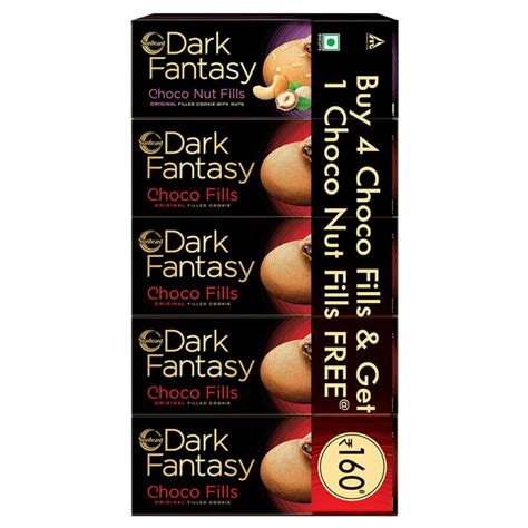 Sunfeast Dark Fantasy Choco Fills & Choco Nut Fills Combi Pack, 375G ...