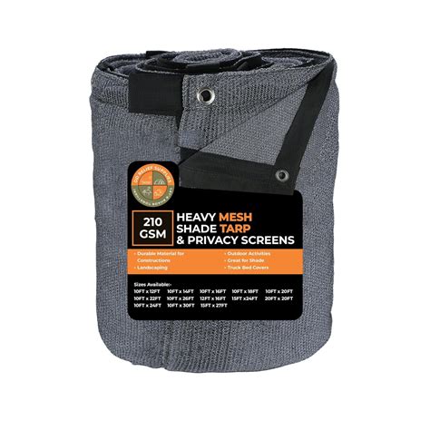 DDRS Heavy Duty 210 GSM Mesh Shade Tarp | Multipurpose Black Protective ...