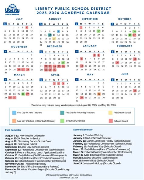 Liberty Public School District Calendar 25-26 Revised [PDF] - EduCounty