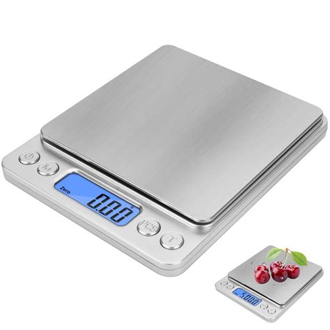 Digital Food Gram Scale for Food Ounces and Grams, Cooking Food Scale, Stainless Steel Platform ...