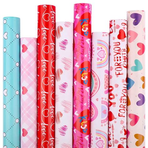 valentine's day wrapping paper