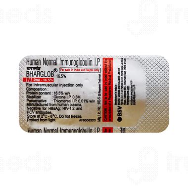Bharglob 165 Injection 2 Ml - Uses, Side Effects, Dosage, Price | Truemeds