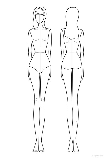 Outline Of Female Body