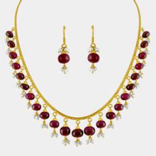 Buy Sri Jagdamba Pearls Dealer Single Line White Pearl Set for Women at ...