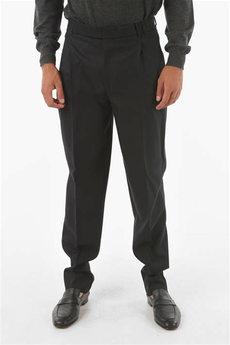 Ermenegildo Zegna COUTURE Single-pleated Twill Wool Pants men - Glamood ...