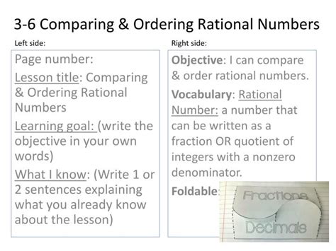 Image result for Ordering Rational Numbers
