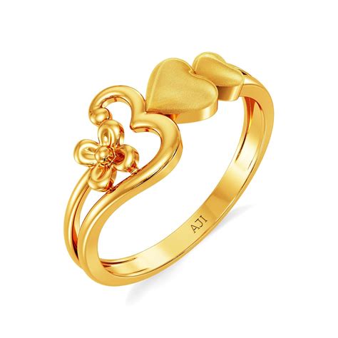 Joyalukkas 22K (916) Devotion Gold Ring For Women(size 14) : Amazon.in ...