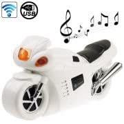 B2 Motorcycle / E-Bike Shape Bluetooth Stereo Speaker Support USB Flash ...