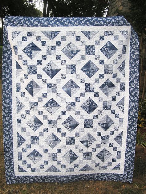 The Fleming's Nine: Blue and White Quilt