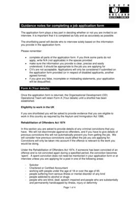 sample completed job application Forms and Templates - Fillable ...