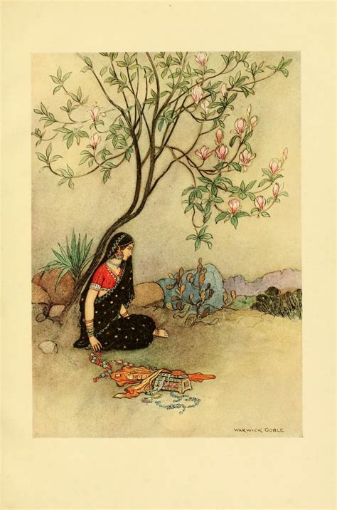 Illustration for "The Field of Bones" by Warwick Goble from the book ...
