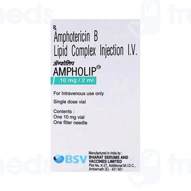 Ampholip 10 Mg Injection 2 Ml - Uses, Side Effects, Dosage, Price ...