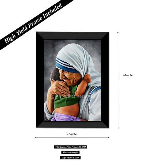 Mother Teresa -A Love of Humanity I Wall Poster / Frame – Peacockride