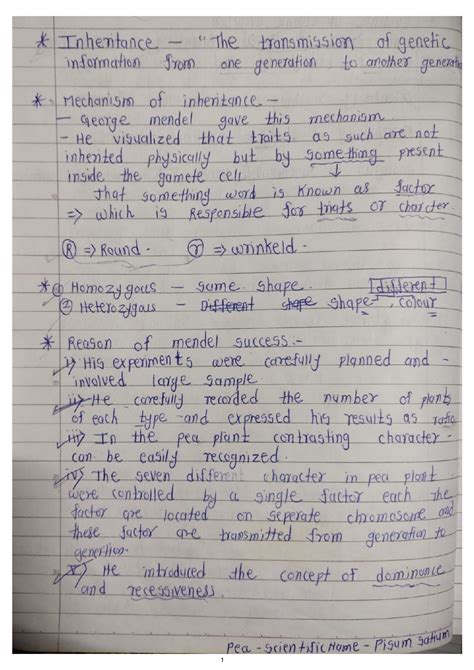 Principle of Inheritance Class 12 One Shot 的图像结果