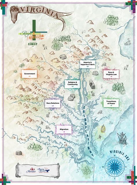 Bacons Rebellion Map