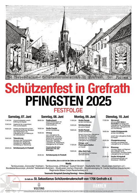 Pfingst- und Schützenfest 2025 in Grefrath , Grefrath Schützenzelt ...