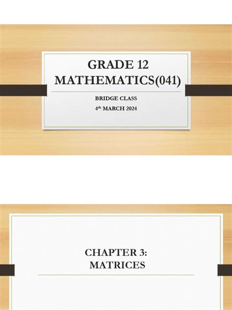 Image result for Math Grade 12 Matrices