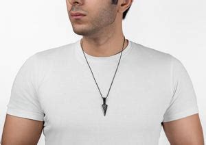 Arrowhead Oxidised Silver Pendant for Men | Orionz Jewels