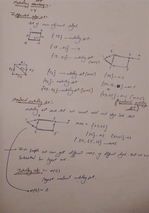 Matching set - Lectures notes - Discrete Mathematics for Computer ...