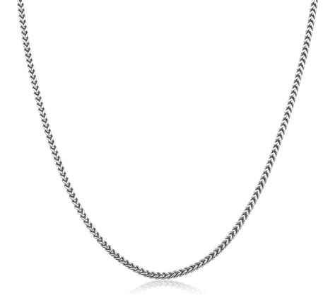 LYNX Men's 2.5MM Stainless Steel Franco Chain - QVC.com