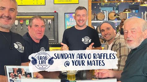 Sunday Arvo Raffles @ Your Mates Brewhouse (Warana), Your Mates ...