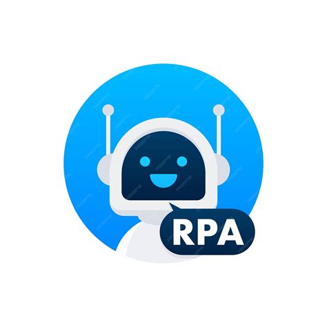 Premium Vector | RPA Robotic process automation Artificial intelligence ...
