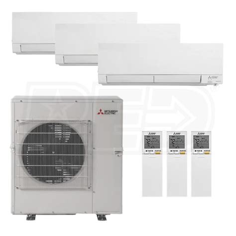 Mitsubishi MXZ-5C42NA4 MSZ-FS12NA 2-MSZ-FS15NA Wall Mounted 3-Zone ...