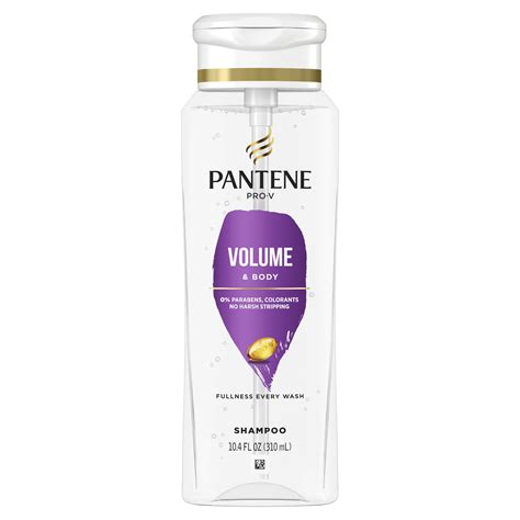 Pantene Pro-V Volume and Body Shampoo, All Hair Types, 10.4 fl oz ...