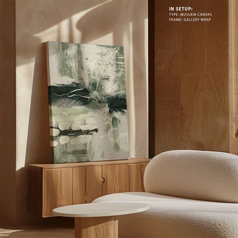 Buy Green Chaos-2, Abstract Painting Wall Art Online at Best Price ...