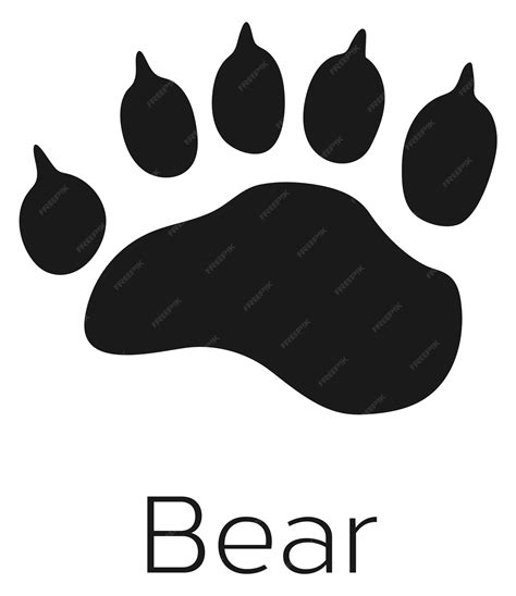 Black Bear Paw Logo